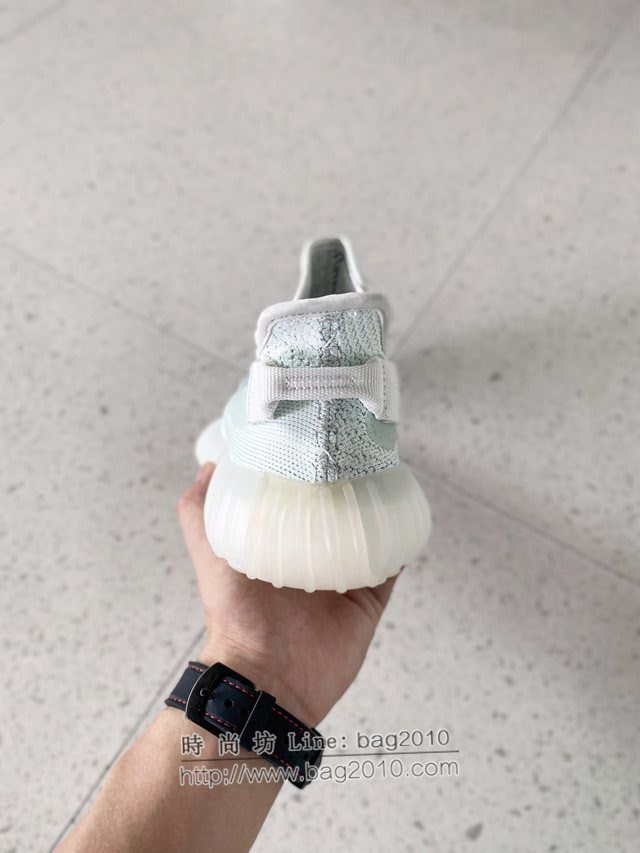 Adidas男女椰子鞋 阿迪達斯夜光椰子350 Adidas Yeezy Boost 350 v3水滴淺灰  xhn1561